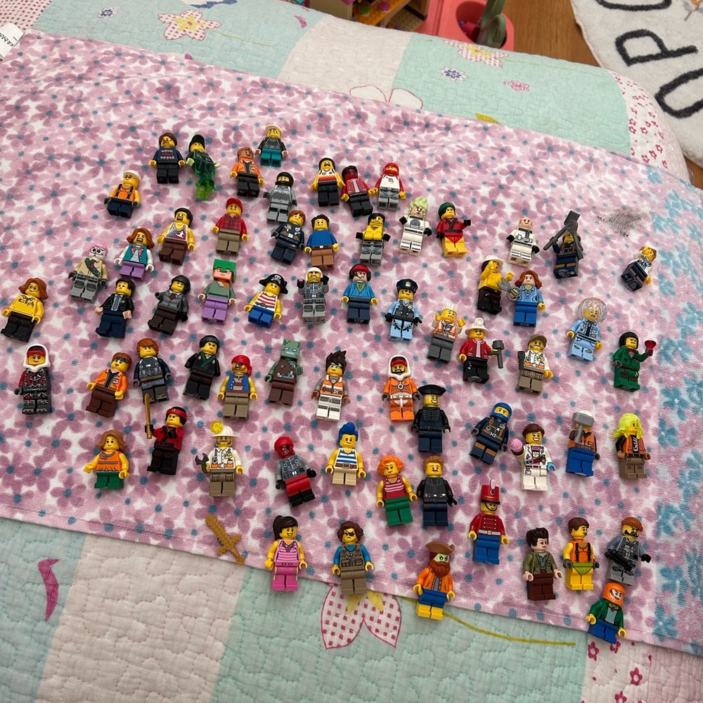 Lego Minifigures Assortment with Diverse Colors